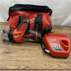 AS IS Milwaukee 2420-21 - M12 Fuel Hackzall 1/2  12V 1.5Ah Cordless Straight Handle Reciprocating Saw Kit