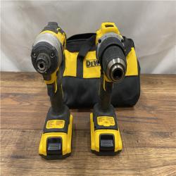 AS IS Dewalt DCK225D2 20V MAX ATOMIC Brushless Compact Lithium-Ion 1/2 in. Cordless Drill Driver and 1/4 in. Impact Driver Combo Kit with 2 Batteries 2 Ah