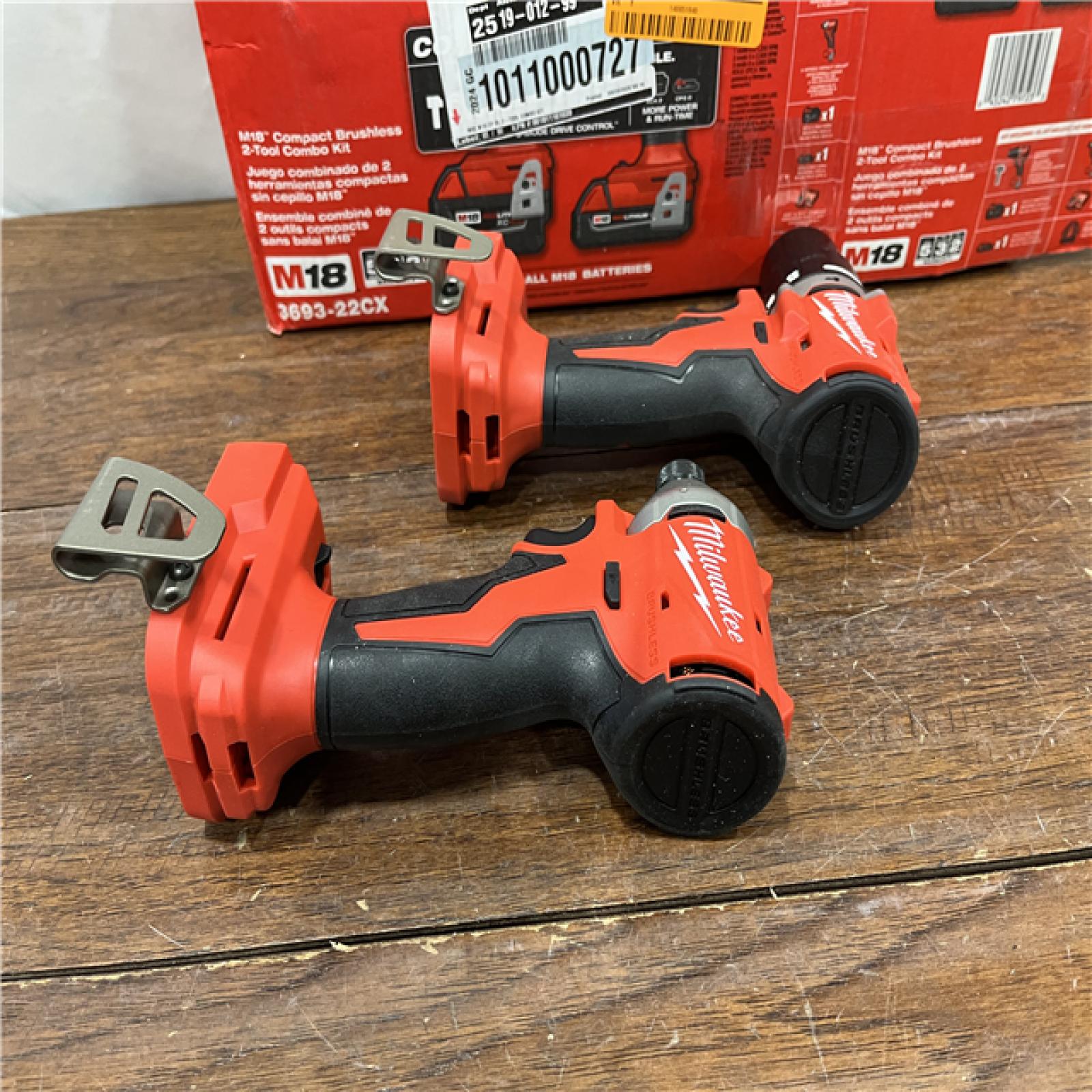 AS-ISMilwaukee M18 Compact Brushless 2-Tool Combo Kit