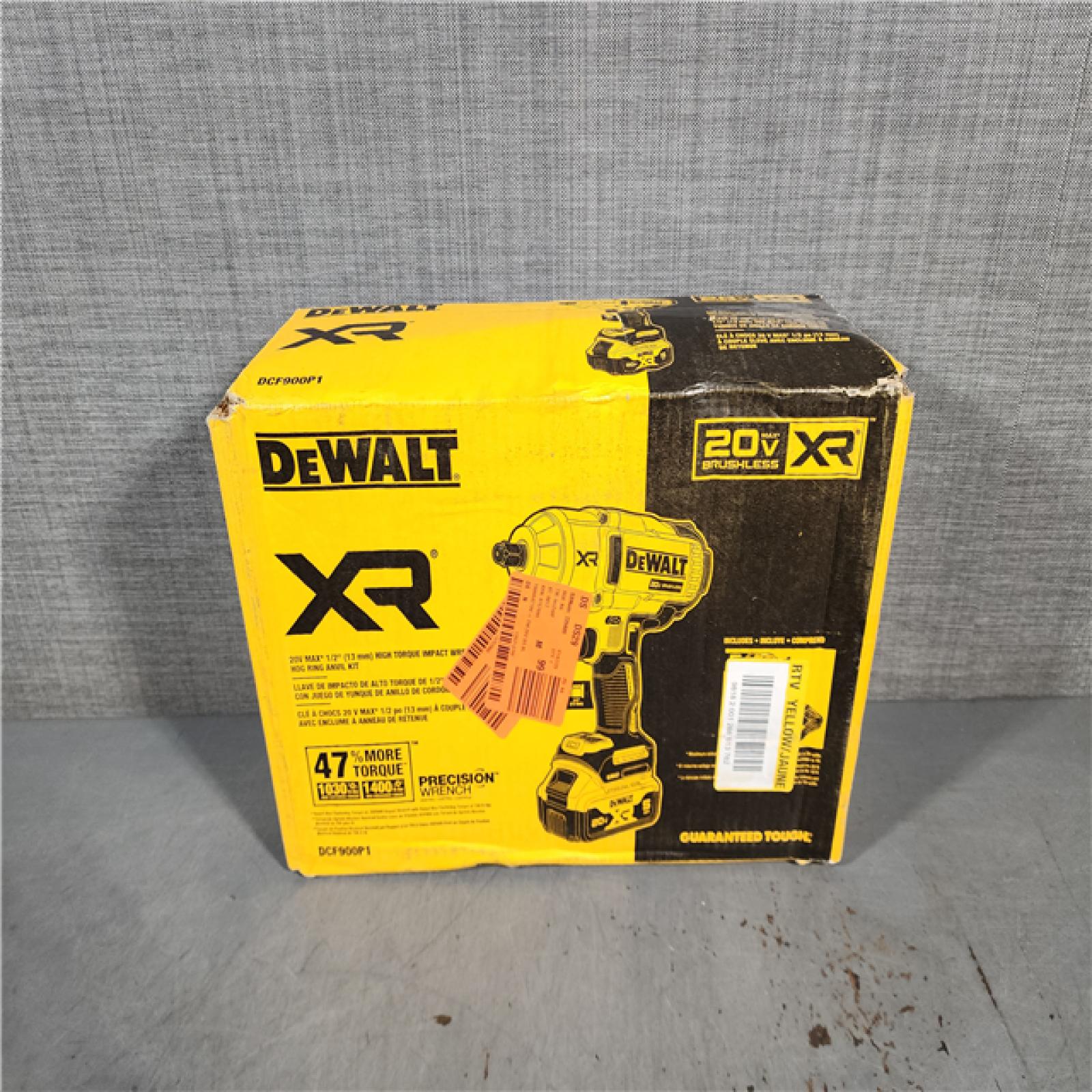 HOUSTON LOCATION - AS-IS DEWALT 20V MAX* XR 1/2  High Torque Impact Wrench with Hog Ring Anvil