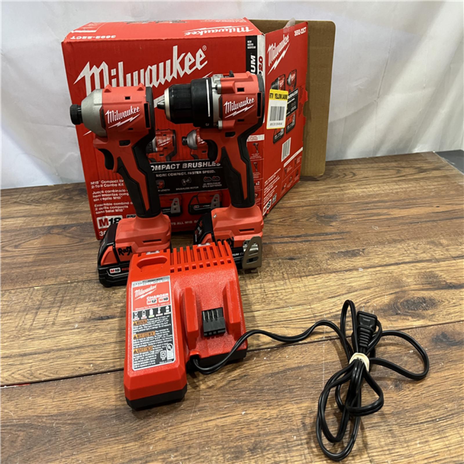 AS-ISMilwaukee M18 Compact Brushless 2-Tool Combo Kit