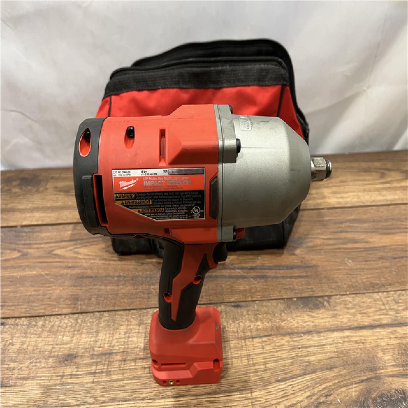 AS IS MILWAWKEE M12/M18 12/18V Lithium-Ion Cordless 3/8 in. Ratchet and 1/2 in. High Torque Impact Wrench with Friction Ring Combo Kit