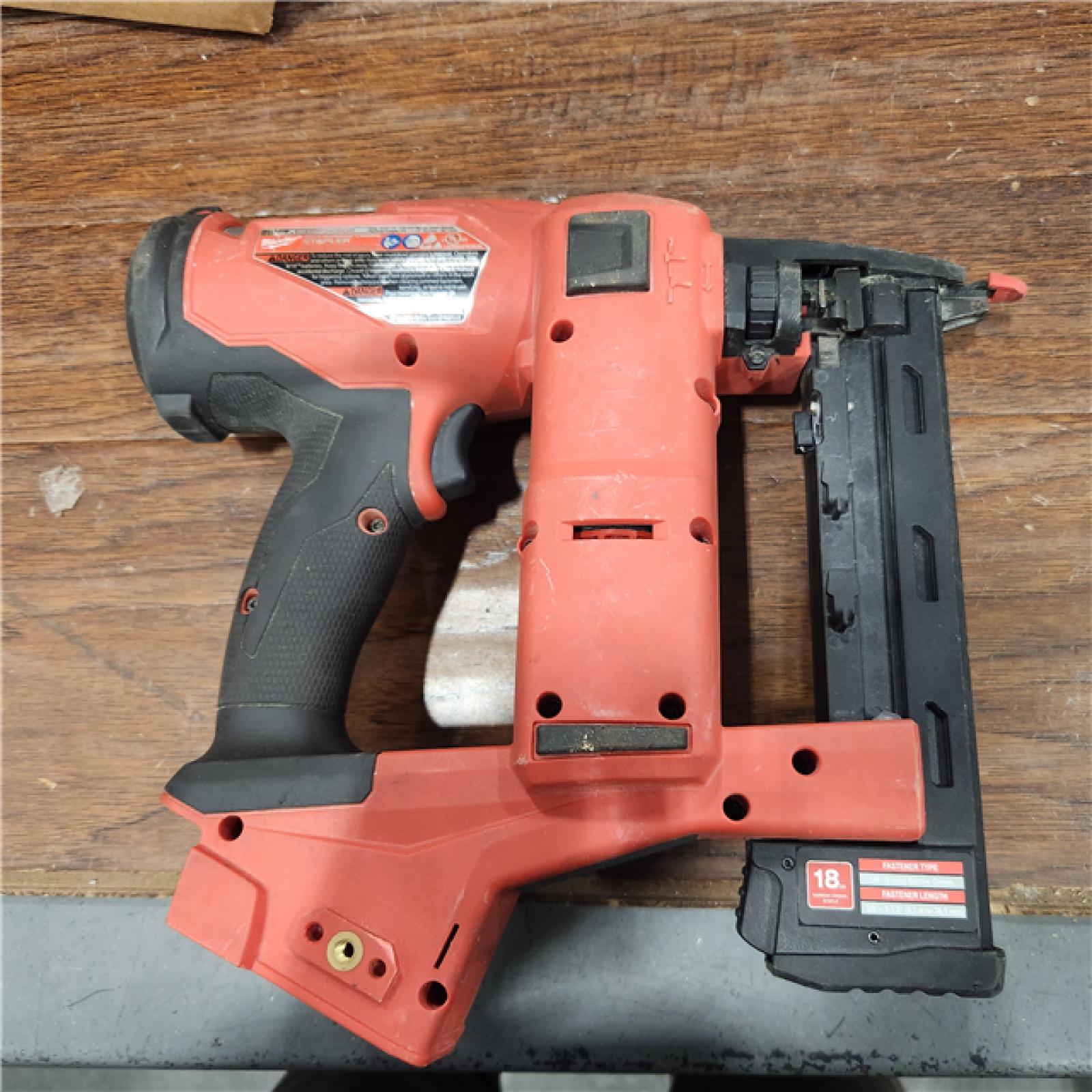 AS-IS M18 FUEL 18-Volt Lithium-Ion Brushless Cordless 18-Gauge 1/4 in. Narrow Crown Stapler (Tool-Only)