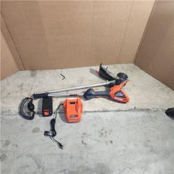 Houston location AS-IS  EFORCE 56V 16 in. Brushless Cordless Battery String Trimmer with 2.5Ah Battery and Charger