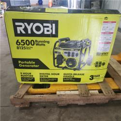 Houston Location - AS-IS Ryobi 6,500-Watt Gasoline Powered Portable Generator