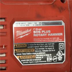 AS-IS Milwaukee 1 in. SDS Plus D-Handle Rotary Handle w/ Case