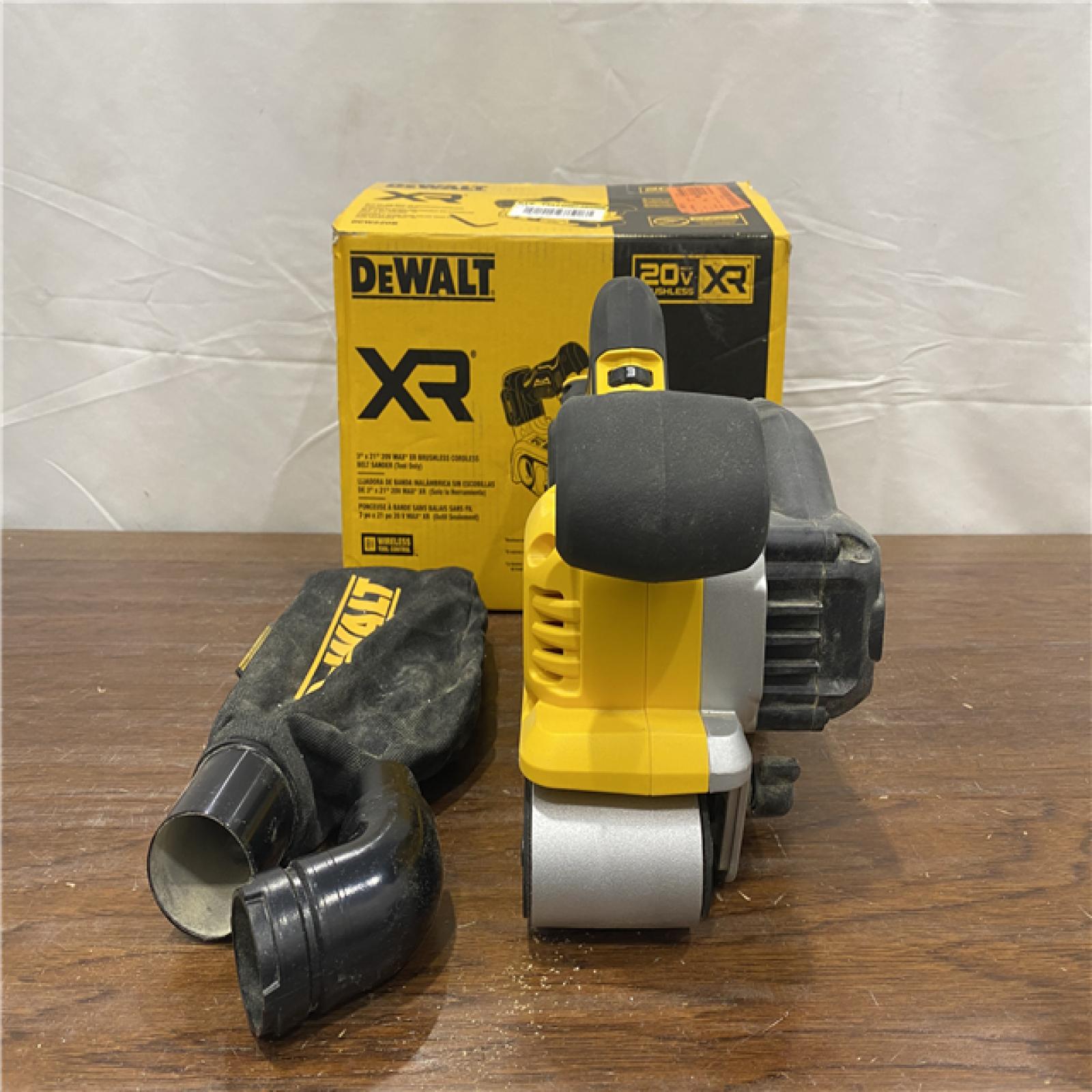 AS-IS DEWALT 20V MAX* XR Brushless Cordless Belt Sander