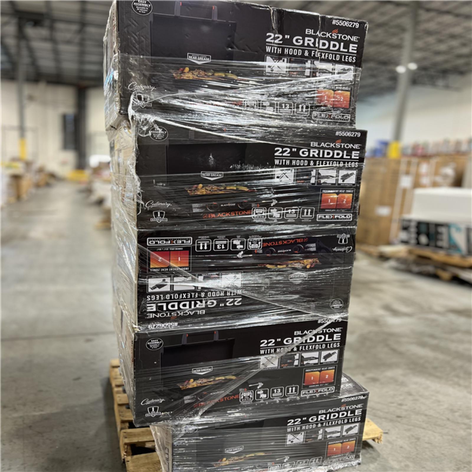 DALLAS LOCATION - Blackstone 22 Culinary Omnivore Portable X-Frame Griddle 2-Burner Liquid Propane Flat Top Grill PALLET - (10 UNITS)