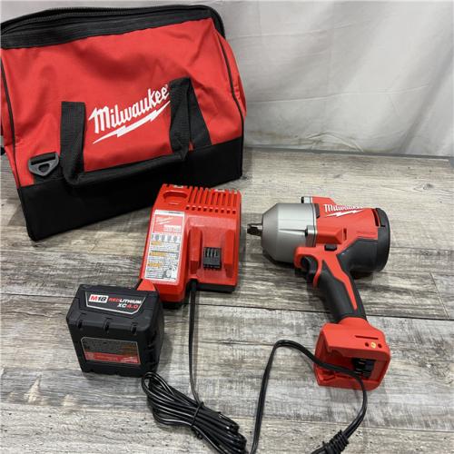 AS-IS Milwaukee 18V Cordless 1/2  Impact Wrench with Friction Ring Kit