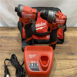 AS IS Milwaukee 3497-22 12V Brushless Hammer Drill and Impact Driver Combo Kit