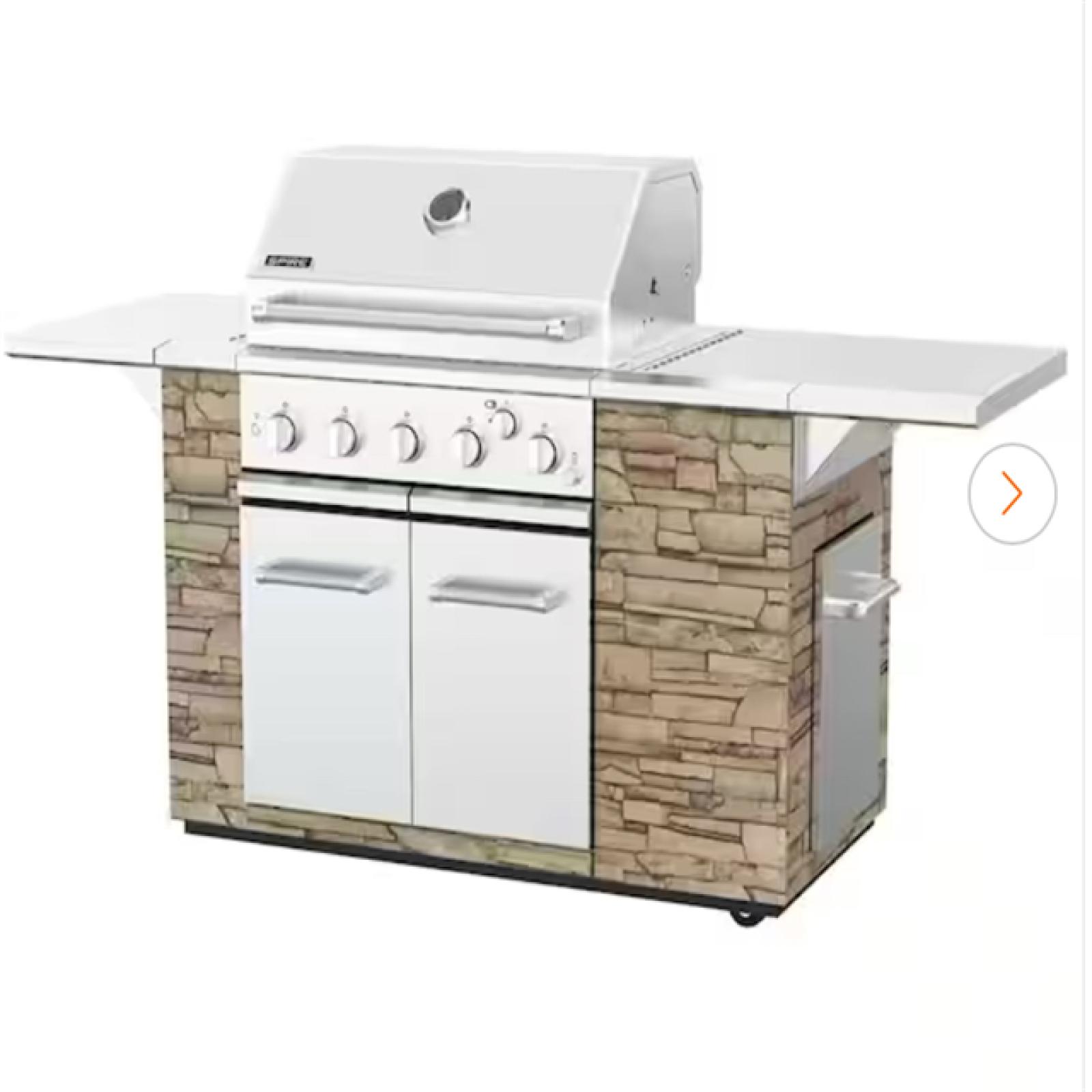 DALLAS LOCATION - SPIRE 5-Burner Built-In Propane Gas Stone Island Grill in Terra Rosa