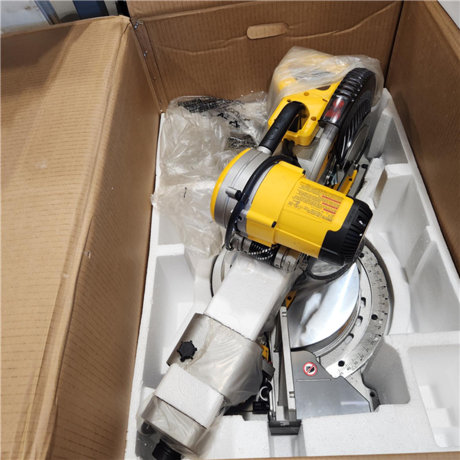 AS-IS15 Amp Corded 12 in. Double Bevel Sliding Compound Miter Saw, Blade Wrench and Material Clamp