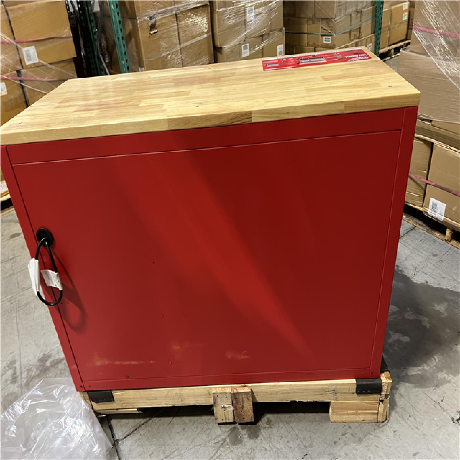 DALLAS LOCATION - Milwaukee Tool Storage 52 in. W Heavy Duty Red Mobile Workbench Cabinet