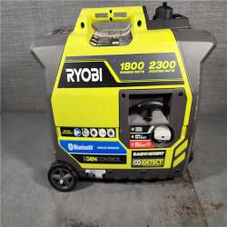 HOUSTON LOCATION - AS-IS RYOBI 2,300-Watt Recoil Start Bluetooth Super Quiet Gasoline Powered Digital Inverter Generator with CO Shutdown Sensor