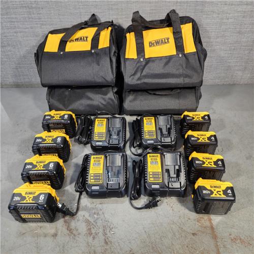 HOUSTON LOCATION - AS-IS (APPEARS LIKE NEW) (4) Dewalt-DCB246CK 20V MAX* Lithium Ion Starter Kit