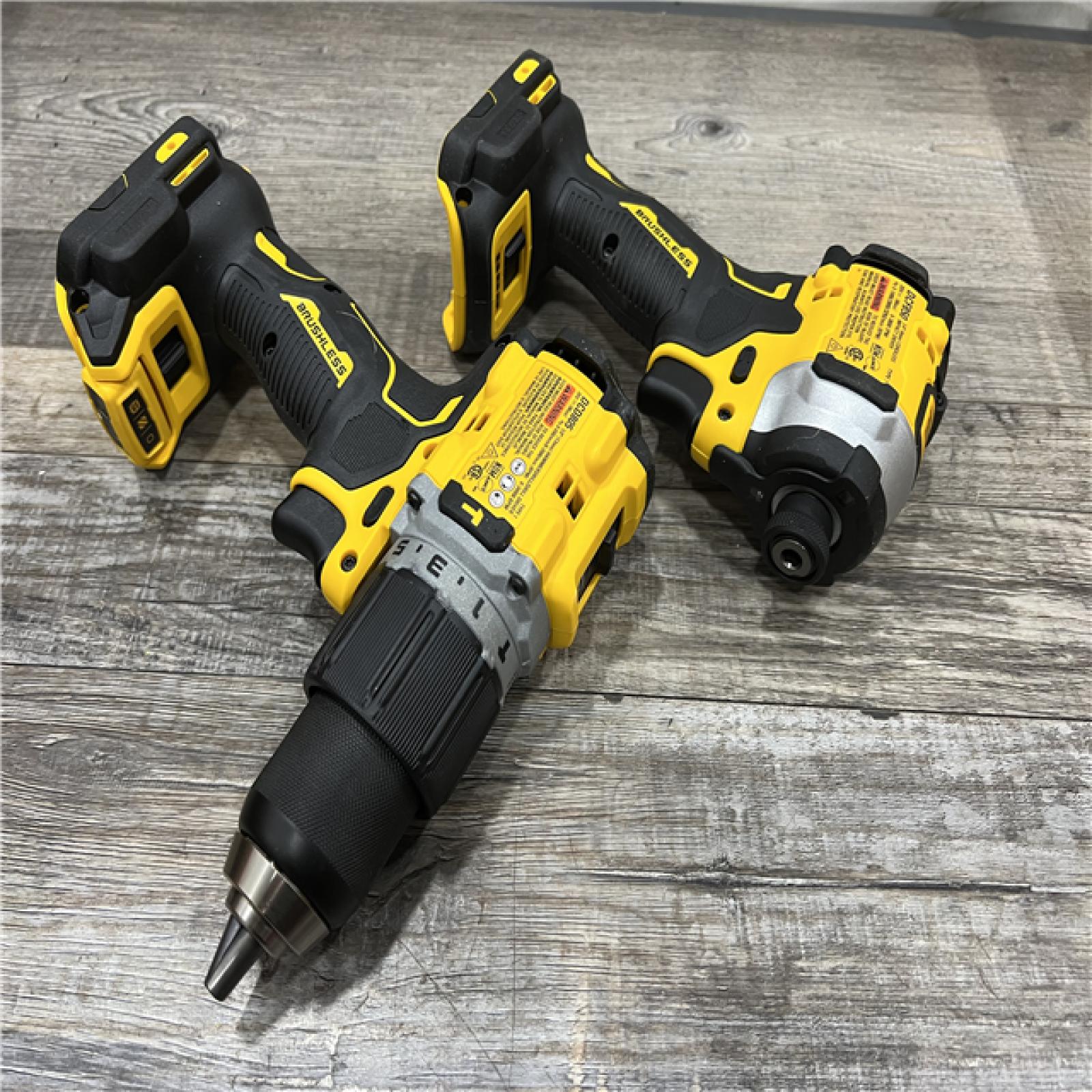 AS-IS DEWALT 20V MAX XR Hammer Drill and ATOMIC Impact Driver 2 Tool Cordless Combo Kit with (2) 4.0Ah Batteries, Charger, and Bag