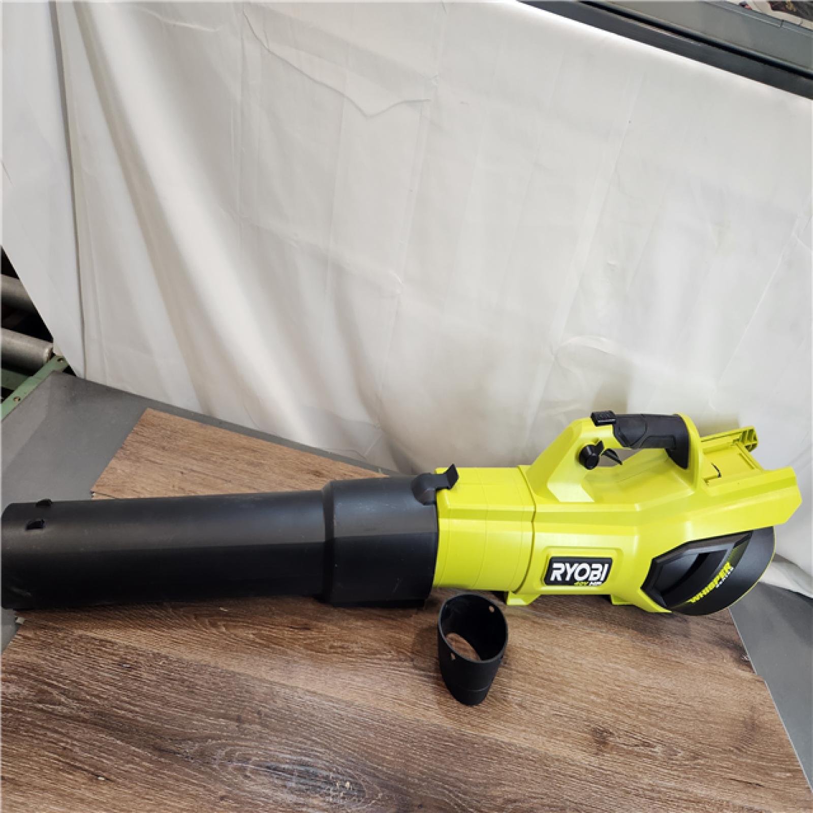 AS-IS RYOBI 40V HP Brushless Cordless 190 MPH 730 CFM Jet Fan Leaf Blower Kit