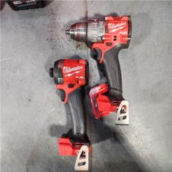 HOUSTON LOCATION - AS-IS Milwaukee M18 FUEL 18V Lithium-Ion Brushless Cordless Hammer Drill and Impact Driver Combo Kit (2-Tool) with 2 Batteries