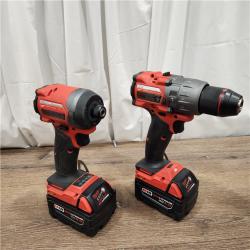 AS-IS Milwaukee M18 FUEL 18V Lithium-Ion Brushless Cordless Hammer Drill and Impact Driver Combo Kit (2-Tool) with 2 Batteries