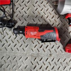 HOUSTON LOCATION - AS-IS M12/M18 12/18V Lithium-Ion Cordless 3/8 in. Ratchet and 1/2 in. High Torque Impact Wrench with Friction Ring Combo Kit