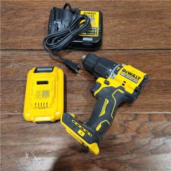 AS-IS ATOMIC 20-Volt Lithium-Ion Cordless 1/2 in. Compact Hammer Drill with 3.0Ah Battery, Charger and Bag