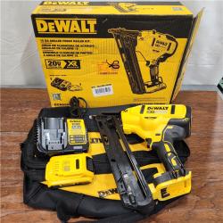 AS-IS DEWALT 20V MAX XR 15 Ga. Cordless 34 Deg Nailer 20 V