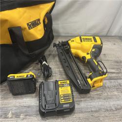 AS-IS DeWalt DCN660D1 20V 16 Gauge Cordless Angled Finish Nailer Kit W/ 2Ah Battery