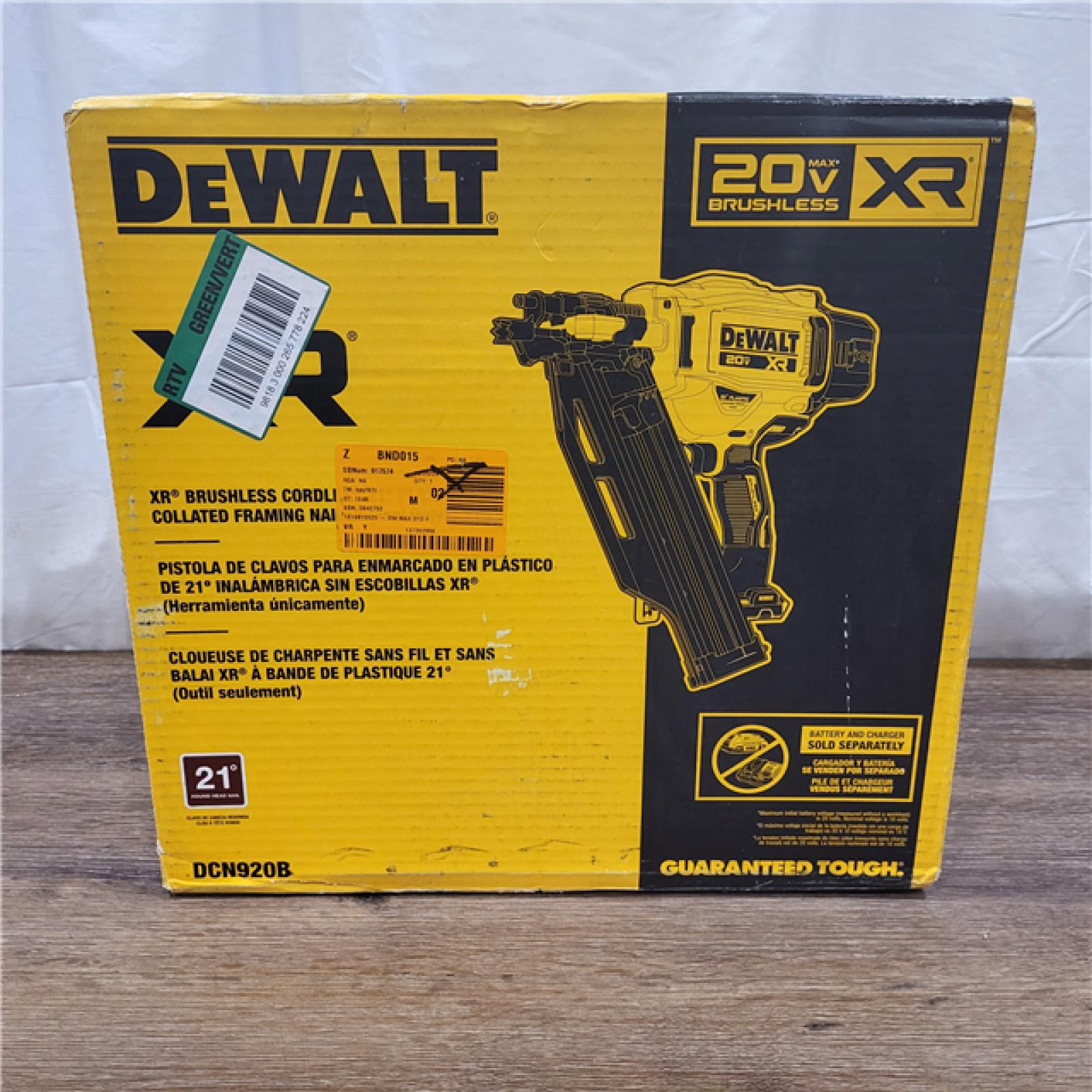 AS-IS 20-Volt 21Â° Cordless Framing Nailer (Tool-Only)