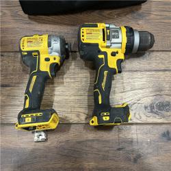 AS-IS DEWALT 20V MAX Cordless Brushless Hammer Drill/Driver 2 Tool Combo Kit with FLEXVOLT ADVANTAGE