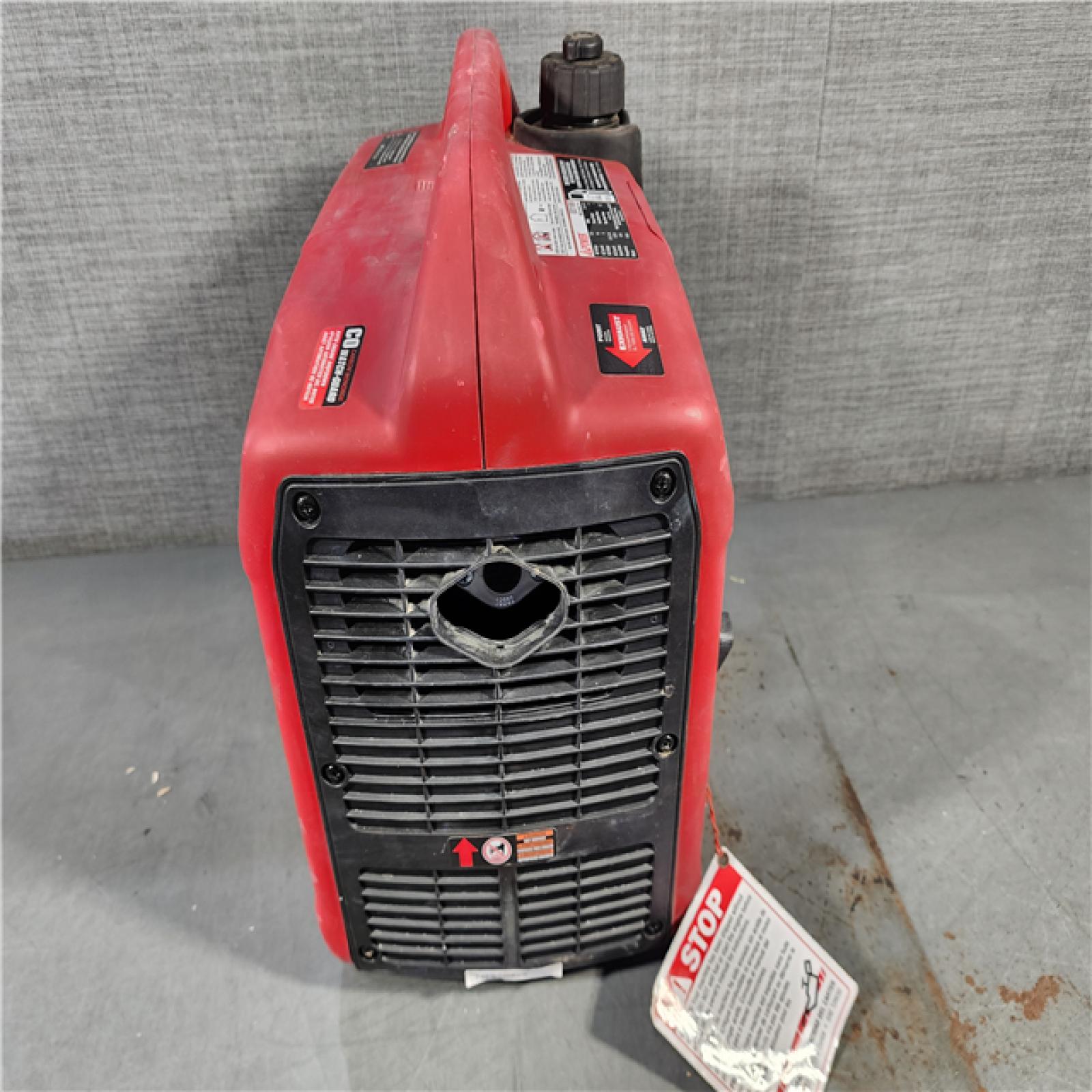 HOUSTON LOCATION - AS-IS 1500-Watt Recoil Start Gasoline Powered Ultra-Light Inverter Generator with 60cc OHV Engine and CO Sensor Shutdown