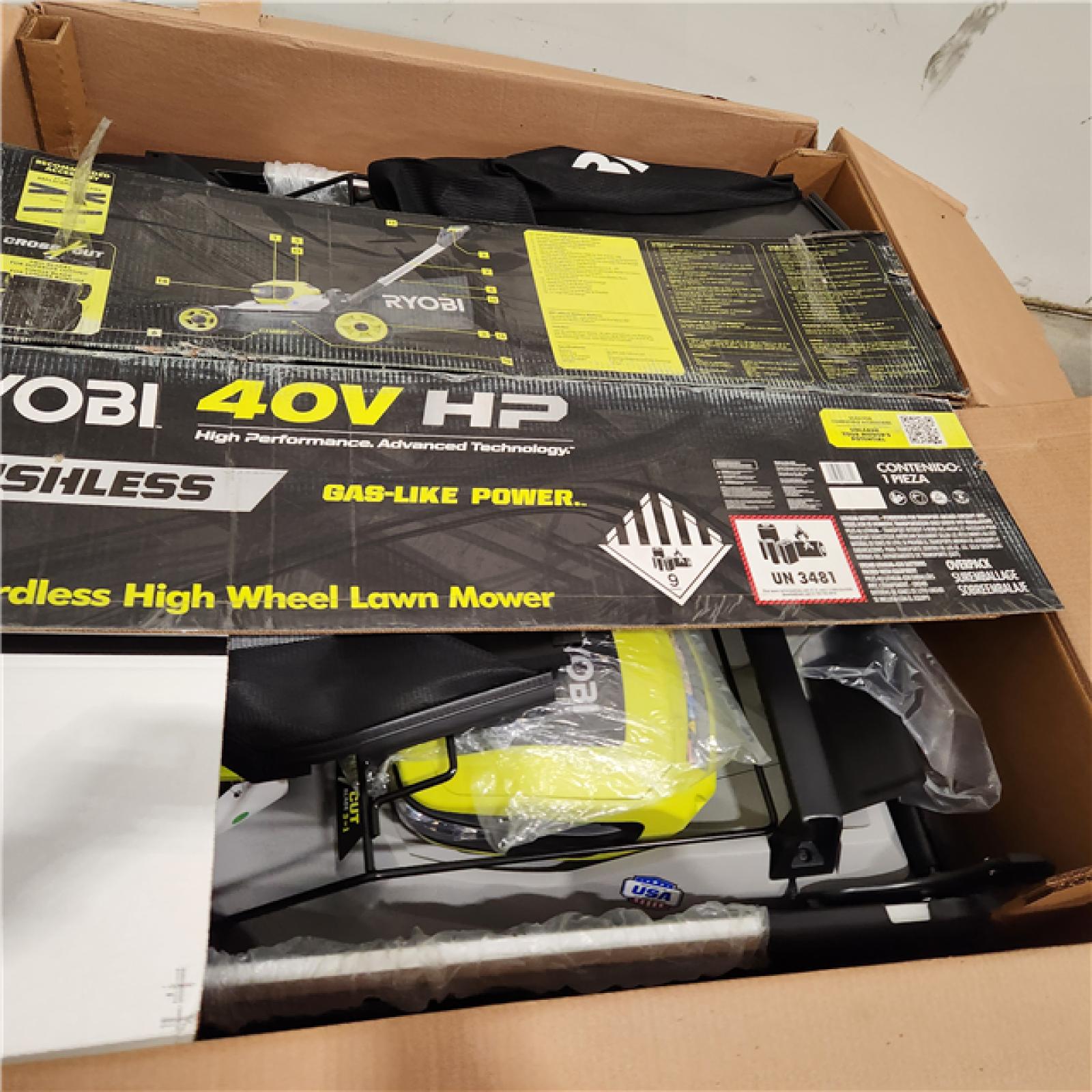 Dallas Location - As-Is RYOBI 40V HP Brushless 21 in. Self-Propelled Mower - (2) 6.0 Ah Batteries & Charger-Appears Like New Condition(Lot Of 2)