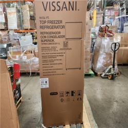 Phoenix Location Vissani 18 cu. ft. Top Freezer Refrigerator in Stainless Steel Look