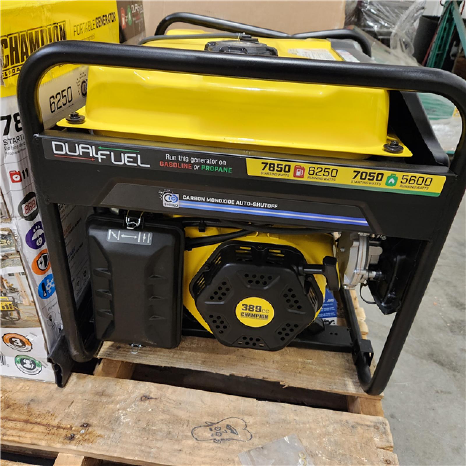 Dallas Location - As-Is Champion Power Equipment 6250W Dual Fuel Generator