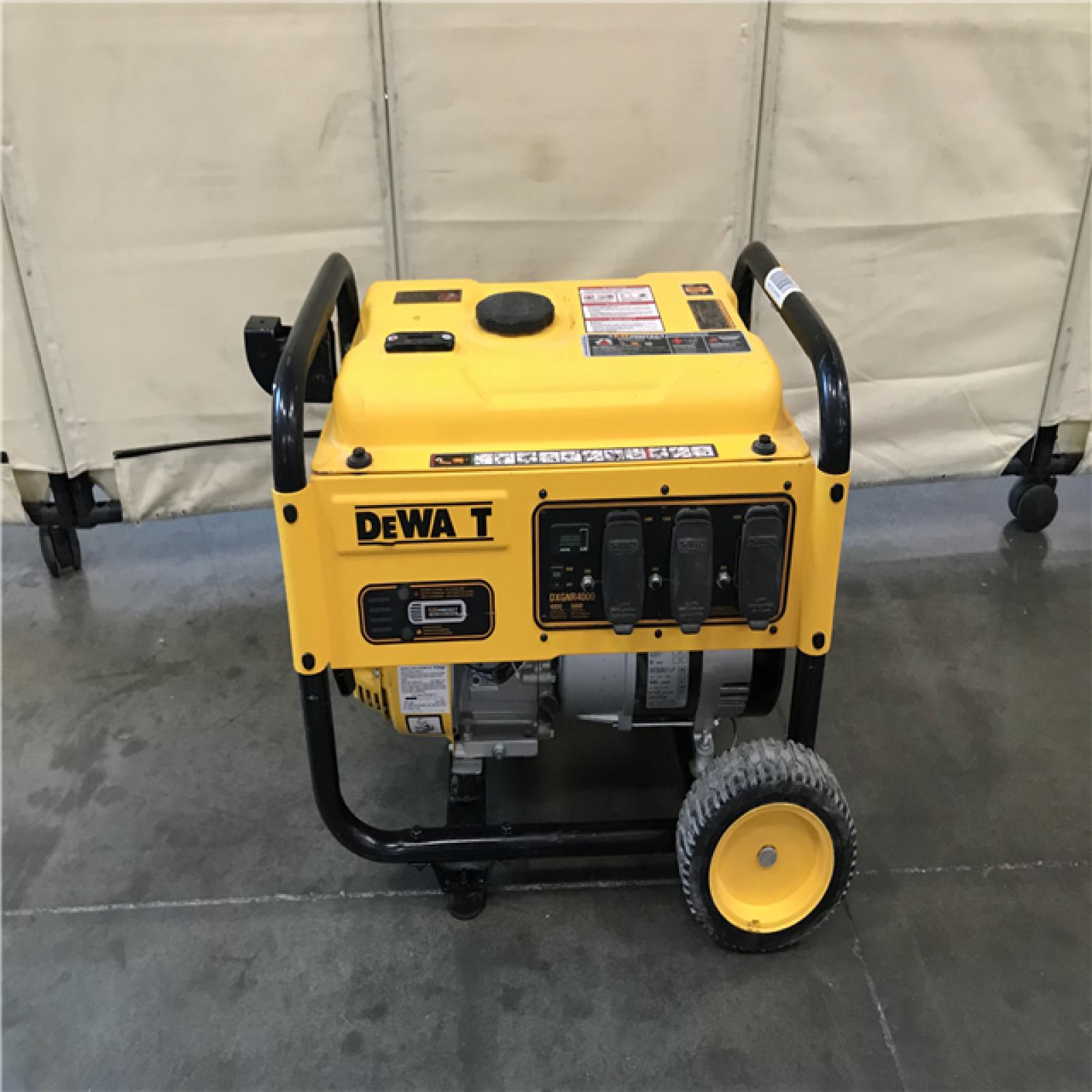 California AS IS DEWALT 4000 Watt Manual Start Gas Powered