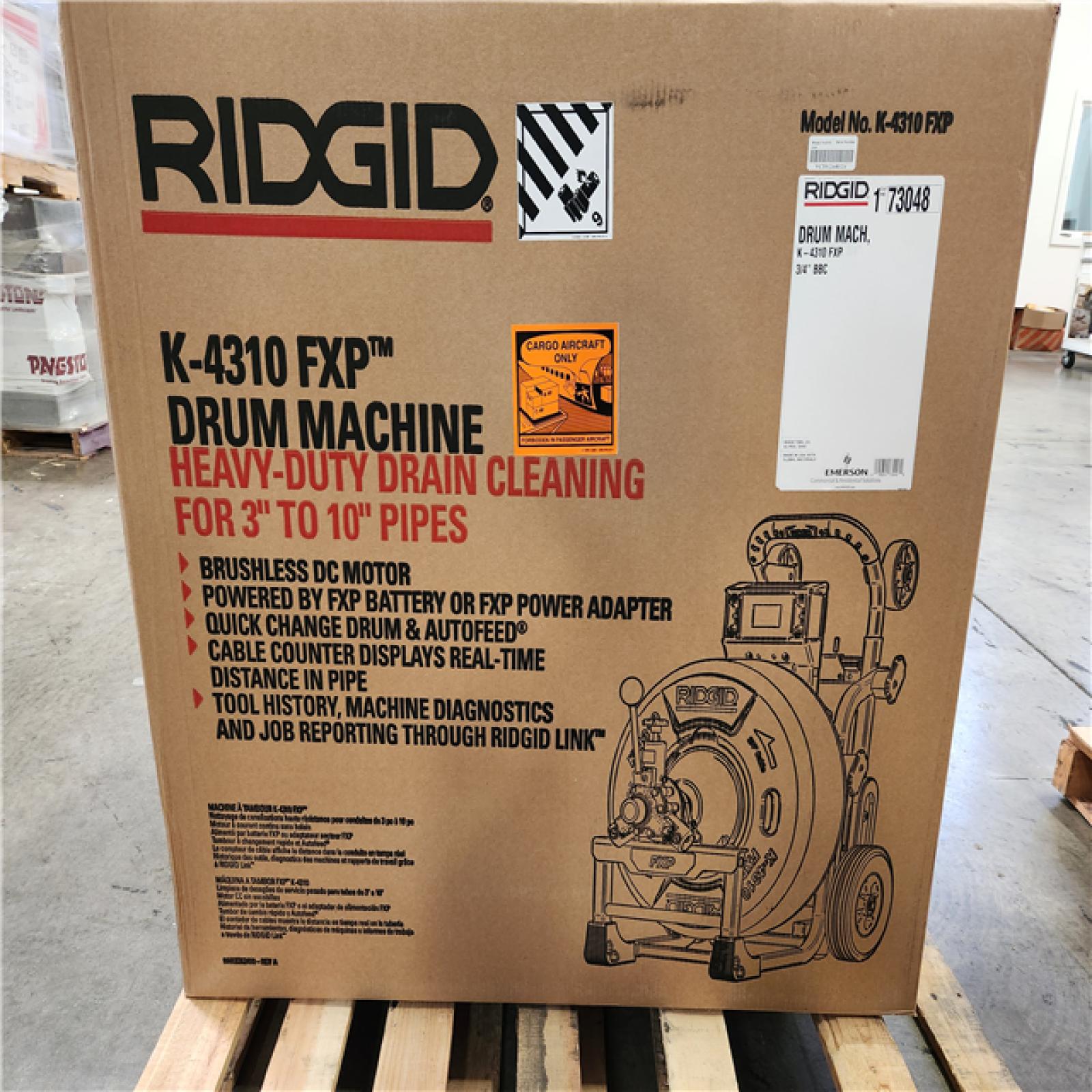 Phoenix Location RIDGID Cordless Drain Cleaning Machine: Cordless, K-4310 FXP, FXP, For 4 in to 10 in Pipe, Auto