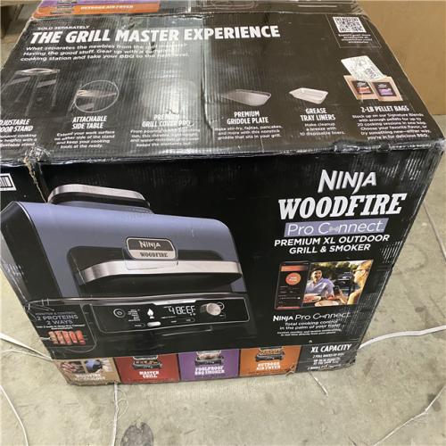 Houston location AS-IS Ninja Woodfire Outdoor Woodfire Master Grill Along with Foolproof BBQ Smoker & Airfryer