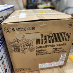 Dallas Location - NEW- Westinghouse WGEN5300DFCVPortable Generator