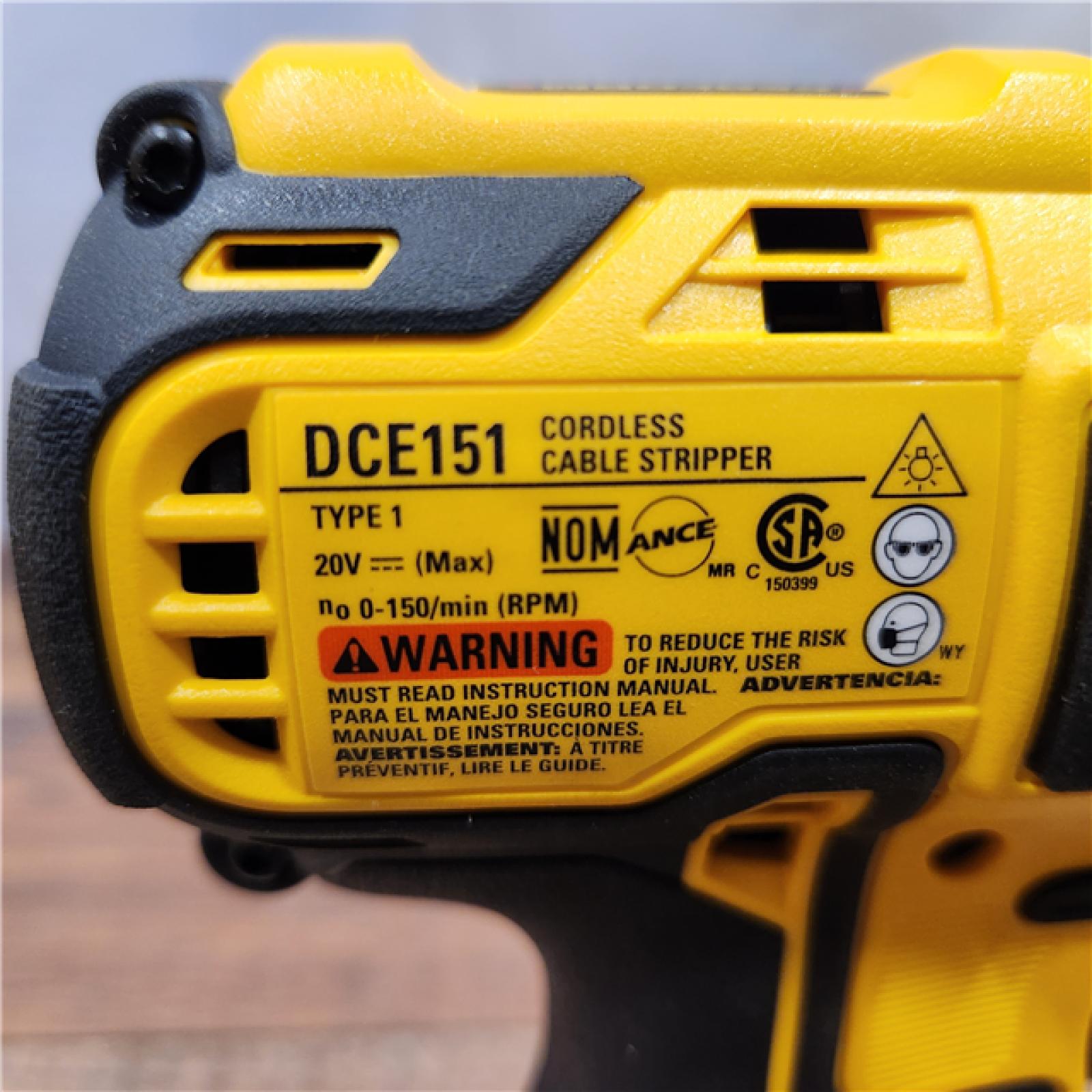 AS-IS DEWALT 20-Volt MAX XR Brushless Lithium-Ion Cordless Cable Stripper (Tool Only)