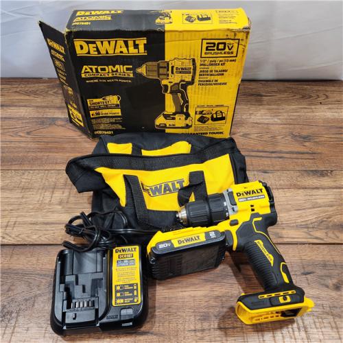 AS-IS DeWalt ATOMIC COMPACT SERIESâ„¢ 20V MAX* Brushless Cordless 1/2 in. Drill/Driver