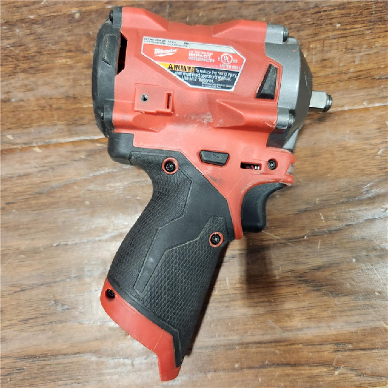 AS-IS M12 FUEL 12V Lithium-Ion Brushless Cordless Stubby 3/8 in. Impact Wrench (Tool-Only)