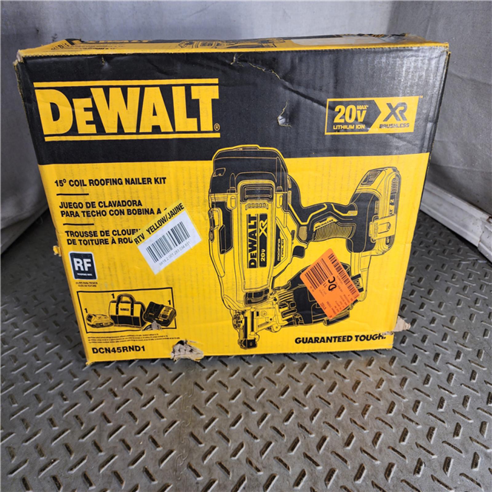 HOUSTON LOCATION - AS-IS DEWALT 2007898 Roofing Nailer Cordless