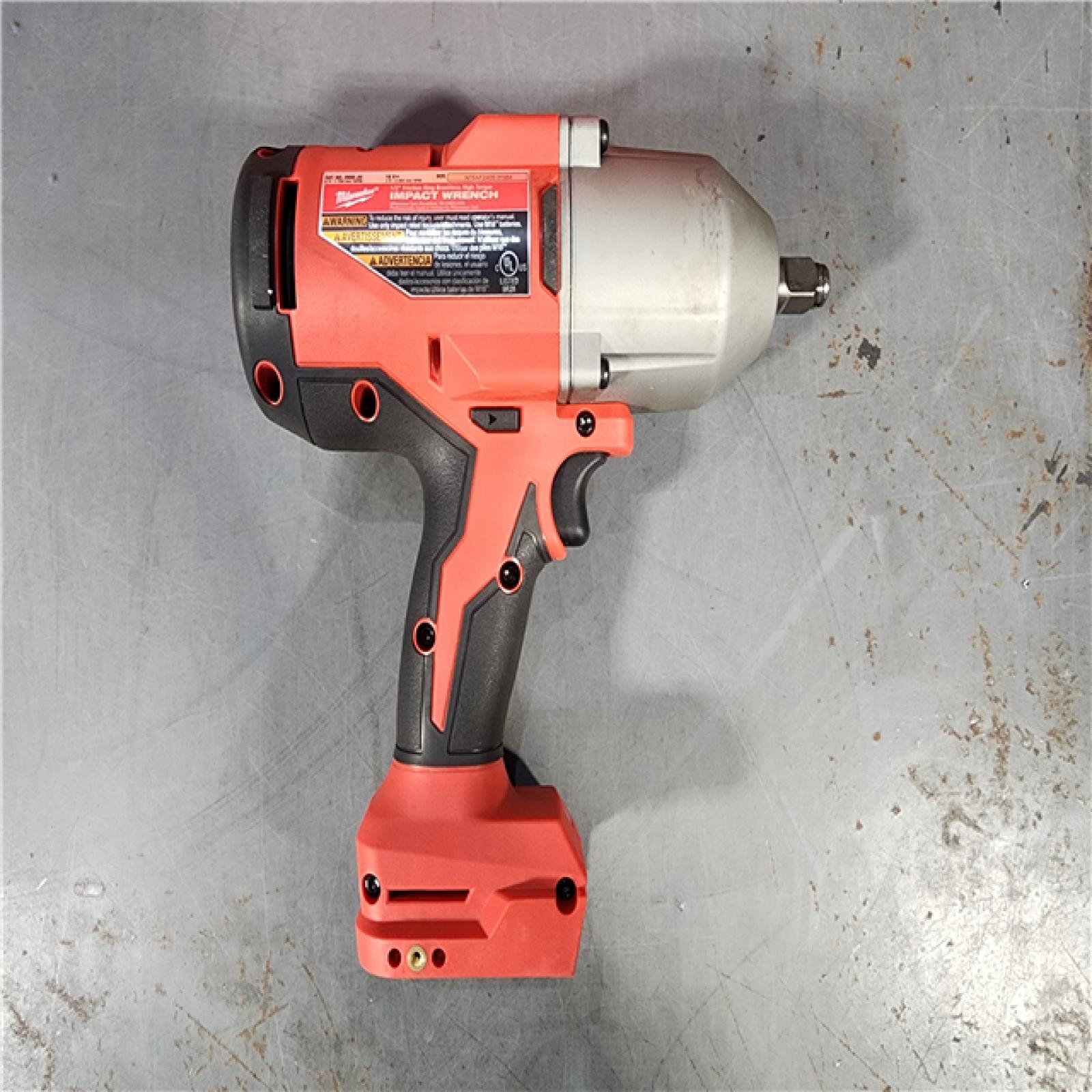 HOUSTON LOCATION - AS-IS Milwaukee 2666-20 M18 18-Volt Lithium-Ion Brushless 1/2 in. High Torque Impact Wrench with Friction Ring (Tool-Only)