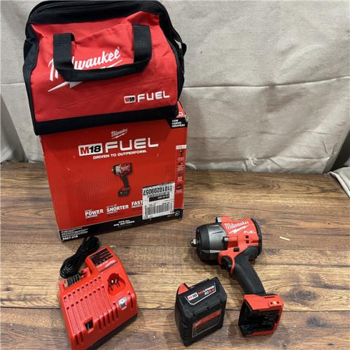 AS-IS Milwaukee M18 1/2 in. Cordless Brushless High Torque Impact Wrench Kit (Battery & Charger)