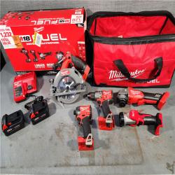 HOUSTON LOCATION - AS-IS (APPEARS LIKE NEW) Milwaukee  M18 FUEL 5-TOOL COMBO KIT