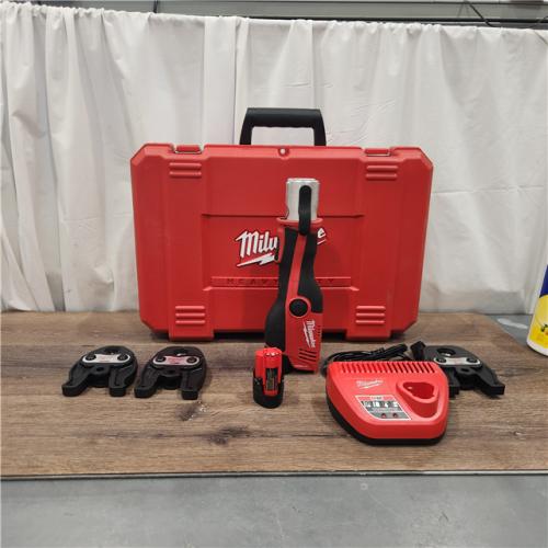 AS IS Milwaukee M12 Force Logic Press Tool 1/2 in. to 1 in. Kit