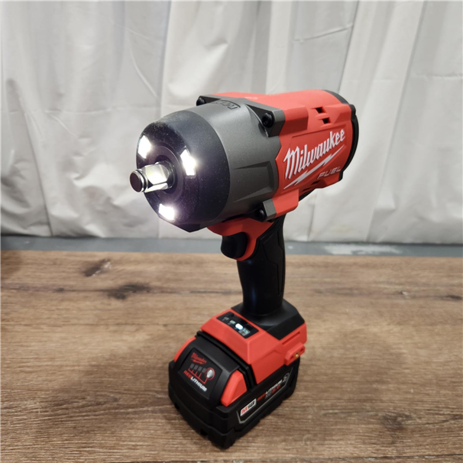 AS-IS Milwaukee M18 1/2 in. Cordless Brushless High Torque Impact Wrench Kit (Battery & Charger)