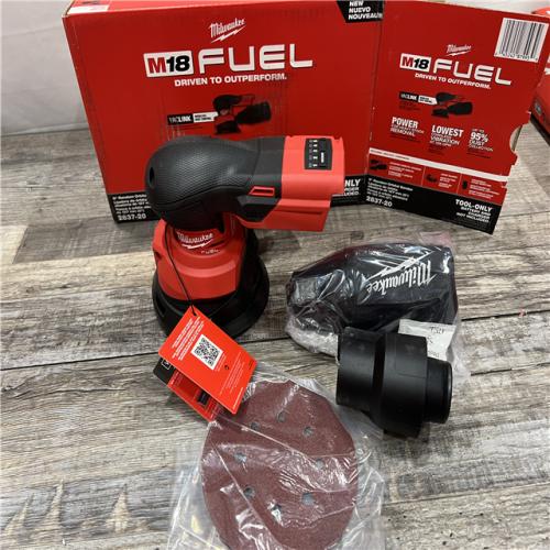 AS-IS MILWAUKEE Random Orbit Sander,Brushless,18 V