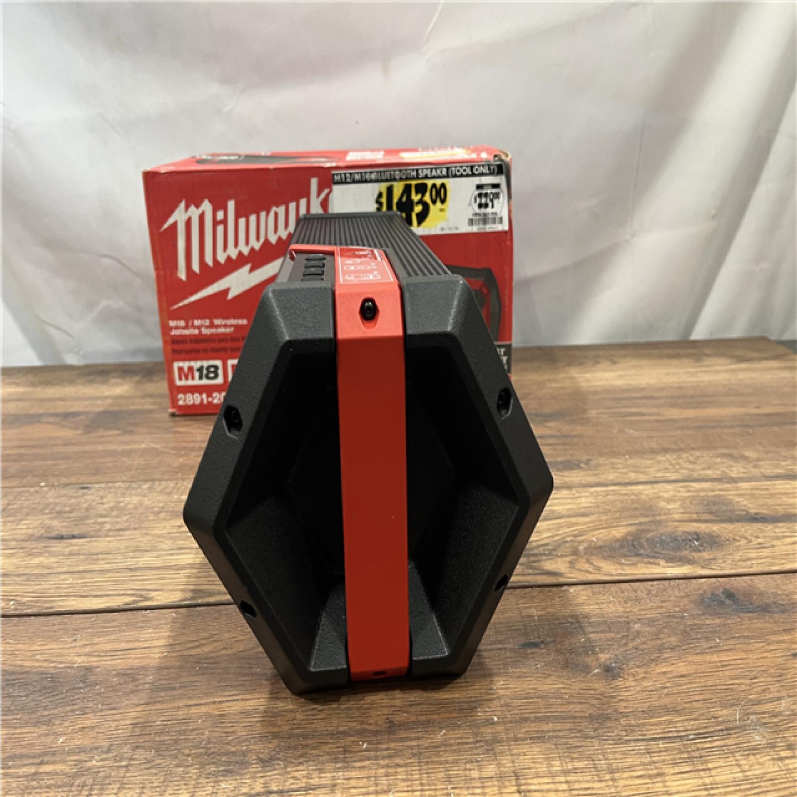 AS-IS Milwaukee M18/M12 Wireless Bluetooth Weather Resistant Jobsite Speaker (Tool Only)