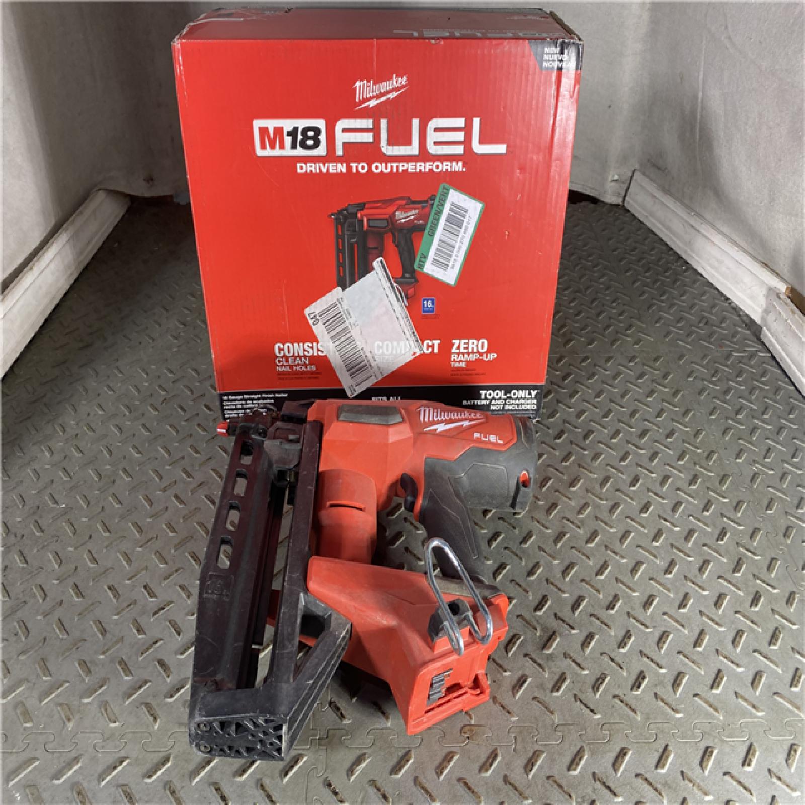 HOUSTON LOCATION -AS-IS Milwaukee Tool Cordless Finish Nail Gun 18 V 3020-20 (BARE TOOL)