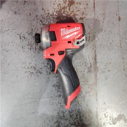 HOUSTON LOCATION - AS-IS M12 FUEL SURGE 12V Lithium-Ion Brushless Cordless 1/4 in. Hex Impact Driver Compact Kit W/Two 2.0Ah Batteries, Bag